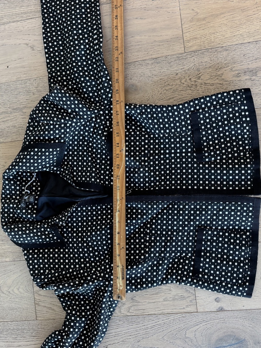 Louden Polka Dot Jacket Black & White Size 8 NWT - Picture 6 of 6